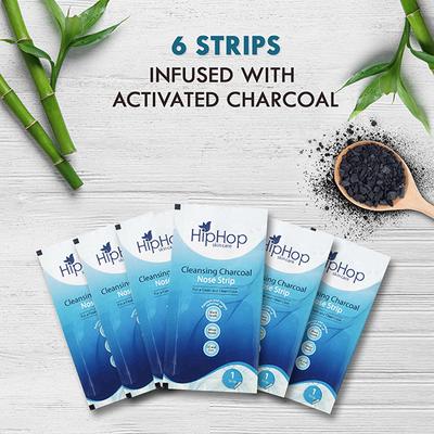 HipHop Skincare Deep Cleansing Charcoal Nose Strips for Men 6 Strips 6's - Masks & Peels