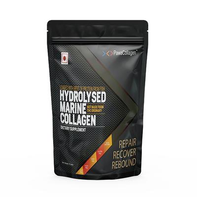 PawaCollagen Hydrolysed Marine Collagen Dietary Supplement Powder (Pack of 15s x 5 gm) - Hair & Skin