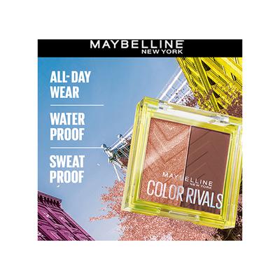 Maybelline New York Color Rivals Shadow Longwear Duo Eyeshadow Palette Spicy x Suave 3 gm - Eyeliners