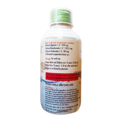 ALGINATOR SUGAR FREE PEPPERMINT FLAVOUR Oral Suspension 150ml - Ulcer/Reflux/Flatulence-Aaa