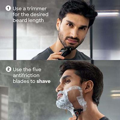 Gillette Fusion Proglide Blades for men - 10 count for Perfect Shave and Perfect Beard Shape with Styling Back Blade 116 gm - Razors & Cartridges