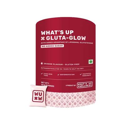 Whats Up Wellness Glutathione - Glow Gummies, Radiant and Youthful Skin, No Added Sugar - 30 Day, 30 Gummies 1's - Hair & Skin