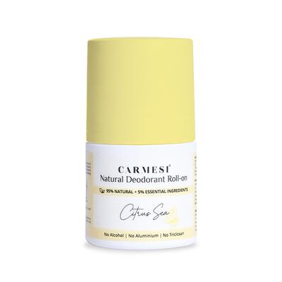 Carmesi Natural Deodorant Roll-On for Women, Controls Sweat & Odour All Day, Citrus Sea 50 ml - Women Deodorants/Roll-Ons