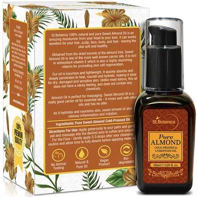St.Botanica Pure Almond Coldpressed Oil & Unrefined Oil 50 ml - Lotions & Creams