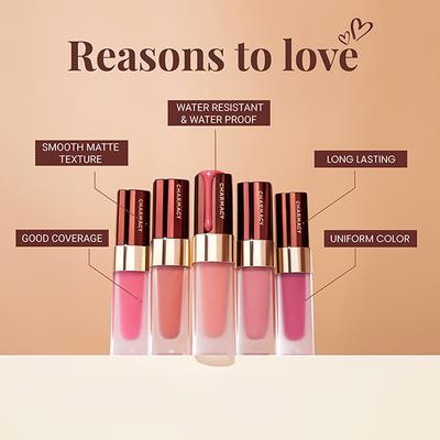 Charmacy Milano Stunning Longstay Liquid Lip Lipstick - Mocha Matt 01 5.6 ml - Liquid Lipsticks