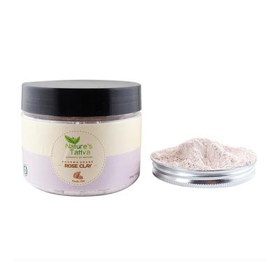 Nature's Tattva Pharma Grade Clay - Rose 200 gm (N) - Skin-Treatment