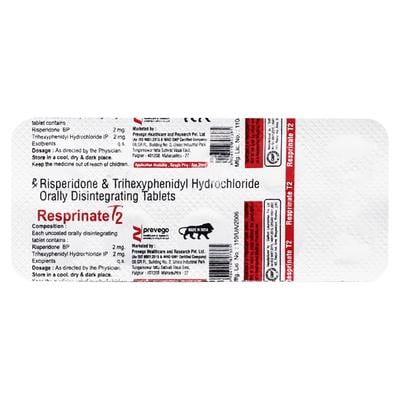 RESPRINATE T 2 Tablet 10's - Schizophrenia-Aps