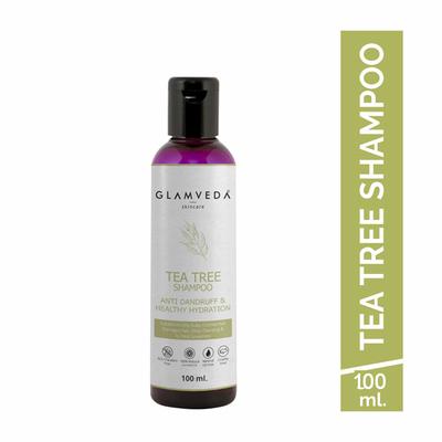 Glamveda Anti Dandruff and Healthy Hydration Tea Tree Shampoo 100 ml - Shampoos