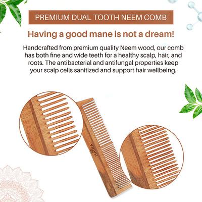 Matra Pure Neem Wood Comb Neem Comb - All Hair Types 1's - Hair Combs