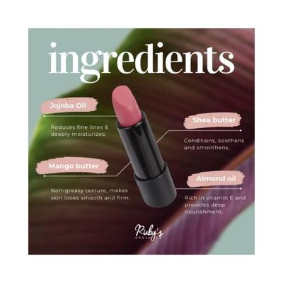 Ruby's Organics Lipstick - Rani 3.7 gm - Lipsticks