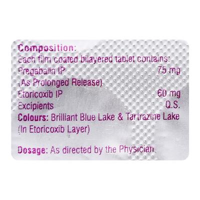 ETOWIN PG Tablet 10's - Neuropathic Pain-Dru