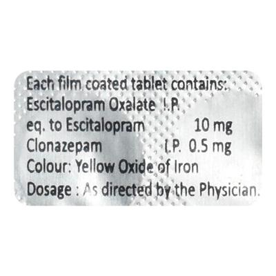 ESCNX PLUS 0.5/10 Tablet 10's - Depression-Ant