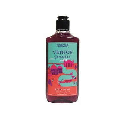 THE LOVE CO. Venice Romance Body Wash - Body Wash For Women - Mens Body Wash - Foaming Shower Gel - Mesmerising - Hydrating - Moisturizing Body Care - 100% Vegan - Paraben Free 250 ml - Shower Gels & Body Wash