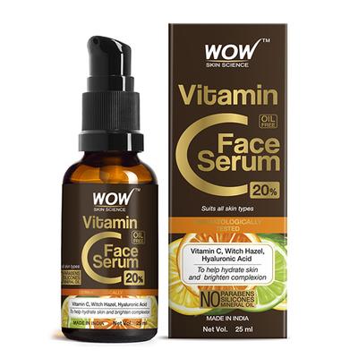 WOW Skin Science Vitamin C Serum for Skin whitenening - Genuine 20% 25 ml - Face Gels