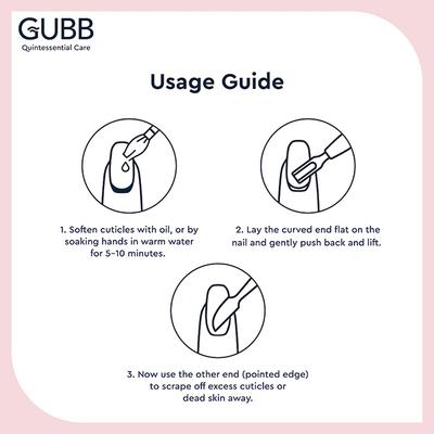 GUBB Nail Pusher & Cuticle Remover 40 gm - Nail Care