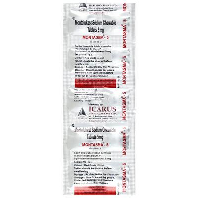 Montasma 5mg Tablet 10'S - Asthma/COPD-Ast