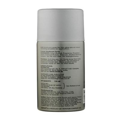 Skinn By Titan Deodorant Spray Raw For Men 150 ml - Men Deodorants/Roll-Ons