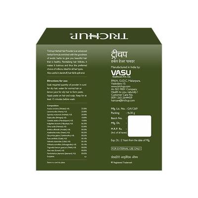 Trichup Hair Fall Control Herbal Hair Powder (Pack of 4 x 30 gm) - Powder