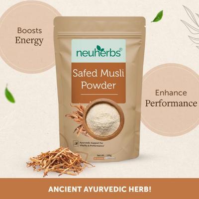 Neuherbs Organic Safed Musli Powder 100 gm - Sexual Care