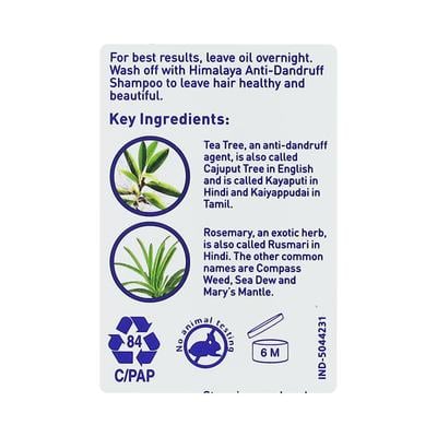 Himalaya Anti-Dandruff Hair Oil With Tea Tree Rosemary 200 ml - Hair Oils