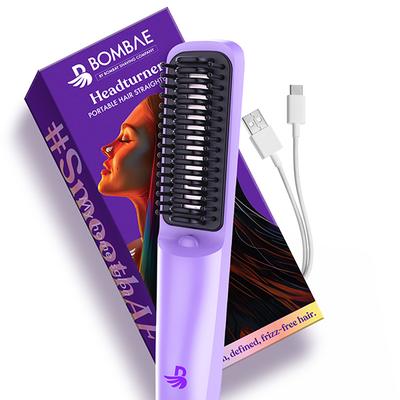 Bombae Headturner Hair Smoothener & Touch-Up Straightener for Women & Men Cordless-C-Type Chargeable 150 g - Hair Dryers