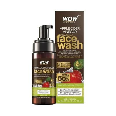 WOW Skin Science Apple Cider Vinegar Foaming Face Wash 140 ml - Face Washes