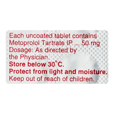 Metolar 50mg Tablet 15'S - Hypertension-Bet