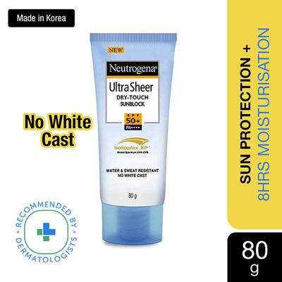 Neutrogena Ultra Sheer Dry-Touch Sunblock SPF 50+ PA+++ Helioplex XP 80 gm - Body Sunscreen