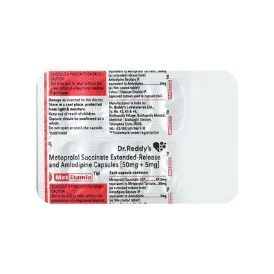 MET Stamlo 50mg Capsule 10'S - Hypertension-Bet