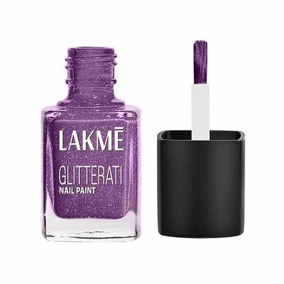 Lakme Absolute Glitterati Collection Nail Gloss 119 Amethyst 12ml - Nail Polish