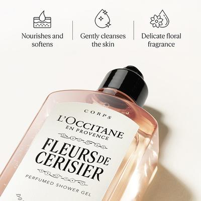 L'Occitane Cherry Blossom Bath & Shower Gel 75 ml - Shower Gels & Body Wash