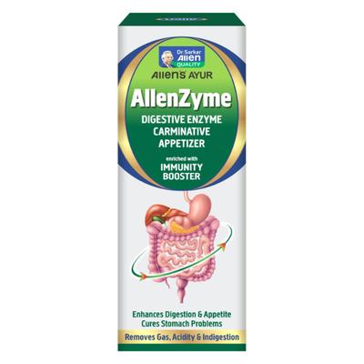Allen Allenzyme No Added Sugar Liquid - Pineapple 450 ml - Personal Care (Ayush)
