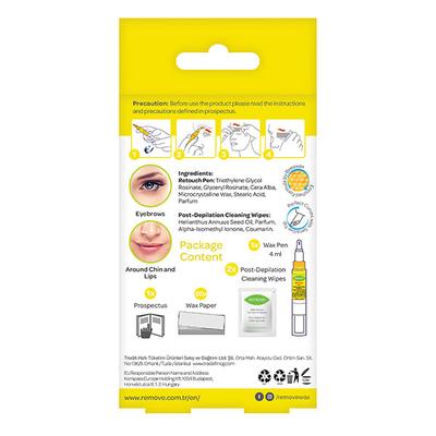 Remove Retouch Eyebrow And Facial Wax Pen 4ml - Normal Hair 4 ml - Facial Kits