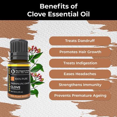 Organic Forest 100% VEGAN Clove Essential Oil 10 ml - Essential Oils