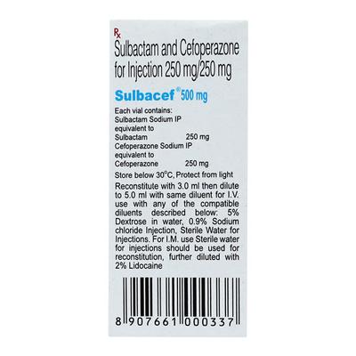 SULBACEF 500mg Injection 1's - Bacterial Infections-Cep