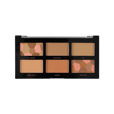 Profusion Cosmetics Mini Artistry 6 Shade Bronzer Pallete Bronze & Glow (15.6 gm) - Face Palettes