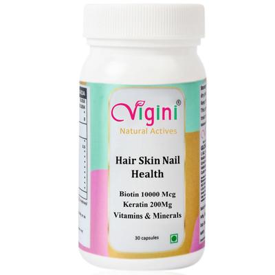 Vigini Hair Skin Nail Health Capsule 30's - Personal Care (Ayush)
