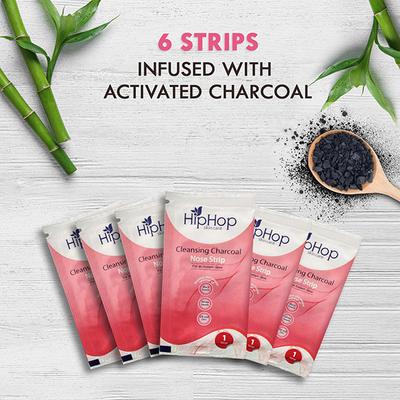 Hiphop Skincare Deep Cleansing Charcoal Nose Strips For Women - 6 Strips 1's - Masks & Peels