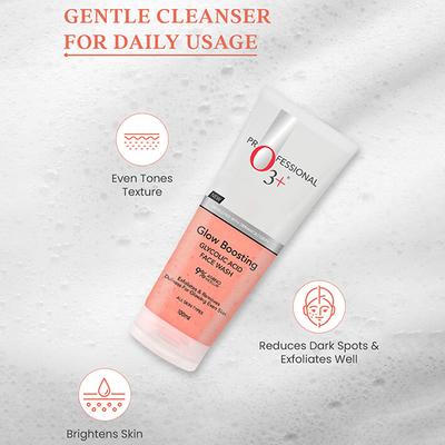 O3+ Glow Boosting Glycolic Acid Brightening Face Wash 100 ml - Face Wash & Cleansers