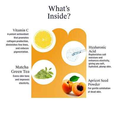 Arata Vitamin C Renew & Repair Combo With Purifying Face Wash (150 ML), Vitamin C Oatmeal Face Scrub (75 ML) & Vitamin C Night Repair Gel (50 ML) 275 ml - Face Washes