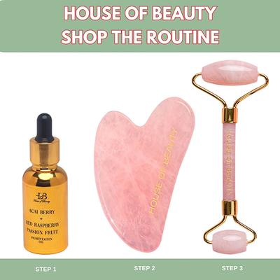 House of Beauty Rose Quartz Roller 1's - Derma Rollers