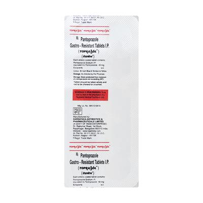 Toprazol 40mg Tablet 10'S - Ulcer/Reflux/Flatulence-Aaa