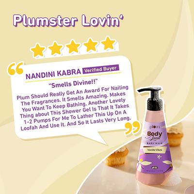 Plum BodyLovin Vanilla Vibes Shower Gel 240 ml - Shower Gels & Body Wash