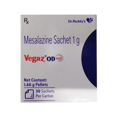 VEGAZ OD Sachet 1gm - Ulcerative Colitis/Bowel Inflammatory Disease-GIT