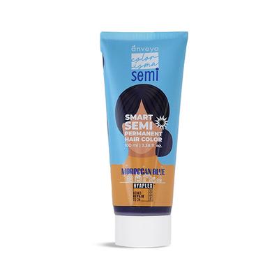 Anveya Moroccan Blue Semi Permanent Hair Color 100 ml - Crème