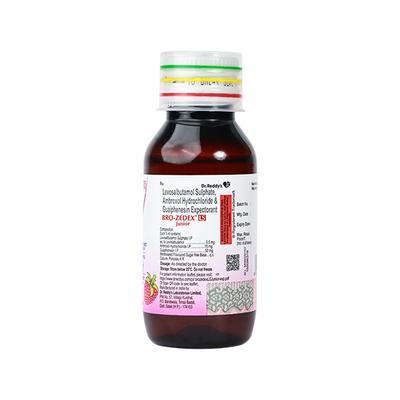 BRO ZEDEX LS JUNIOR RASPBERRY FLAVOUR Expectorant 60ml - Cough And Cold-Cou