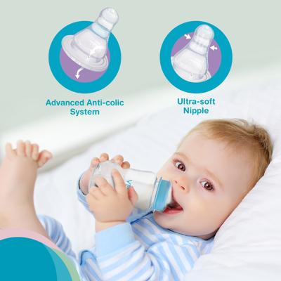 Vega Baby & Mom Tritan Feeding Bottle Regular Neck - Blue 150ml - Feeding & Nursing