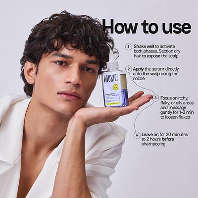 Moxie Beauty Anti-Dandruff Pre-wash Treatment Exfoliant For Flake-Free, Refreshed Scalp 100 ml - Hair Serums