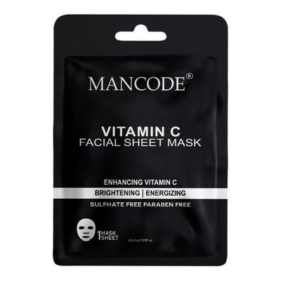 Mancode Vitamin C Facial Sheet Mask For All Skin Types 25 gm - Face Mask