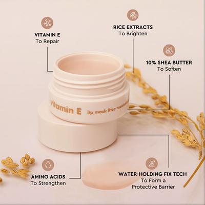 The Face Shop Vitamin A Lip Mask with Blueberry Extracts, Shea Butter for Soft, Plump Lips 14 gm - Lip Mask